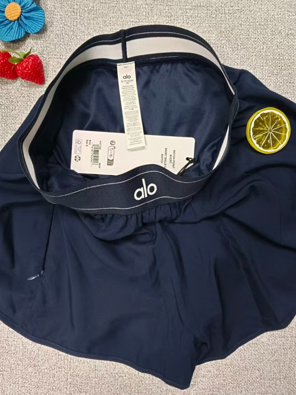 Navy Blue | ALO Yoga Match Point Short,Loose Fit,Built-In Liner,Everyday👧 - Picture 4 of 6